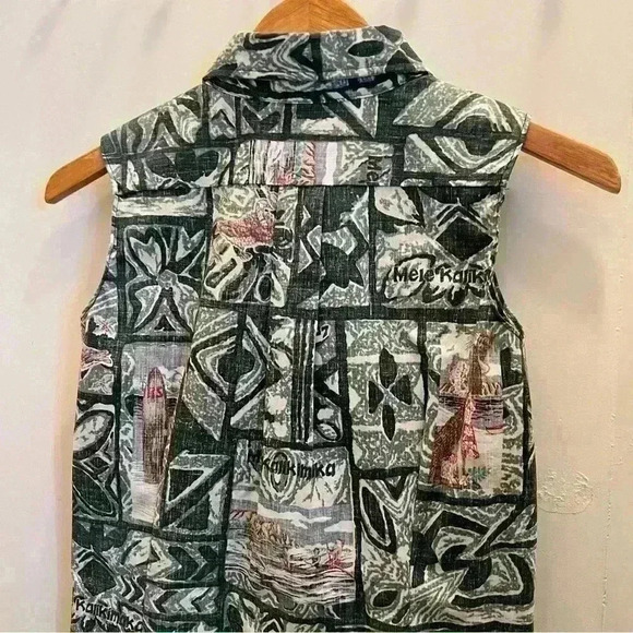 Mele Kalikimaka Reyn Spooner Sleeveless Dress-3XL/ Re worked design Size-Small* - Picture 4 of 11